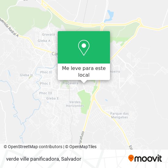 verde ville panificadora mapa