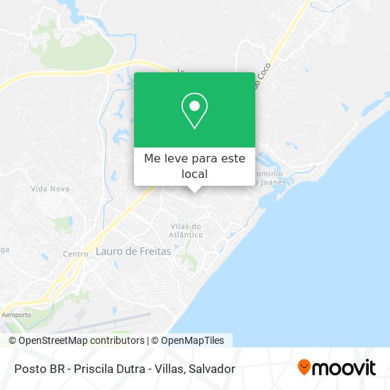 Posto BR - Priscila Dutra - Villas mapa