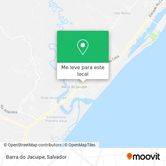 Barra do Jacuipe mapa