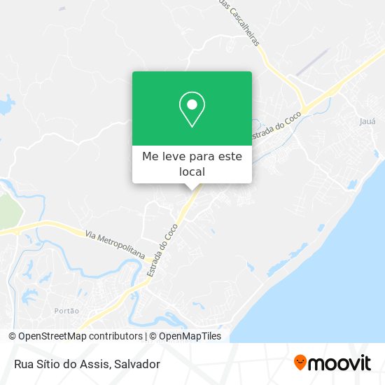 Rua Sítio do Assis mapa