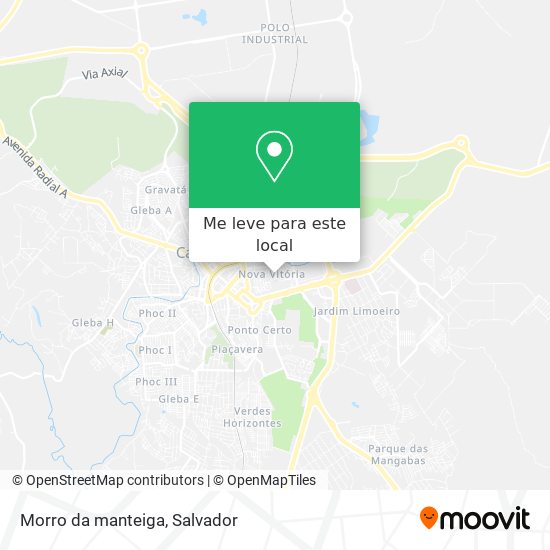 Morro da manteiga mapa