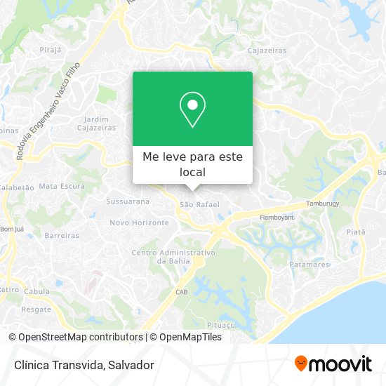 Clínica Transvida mapa
