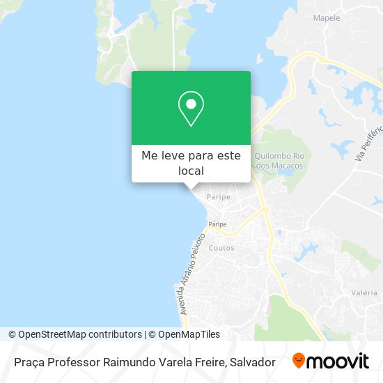 Praça Professor Raimundo Varela Freire mapa