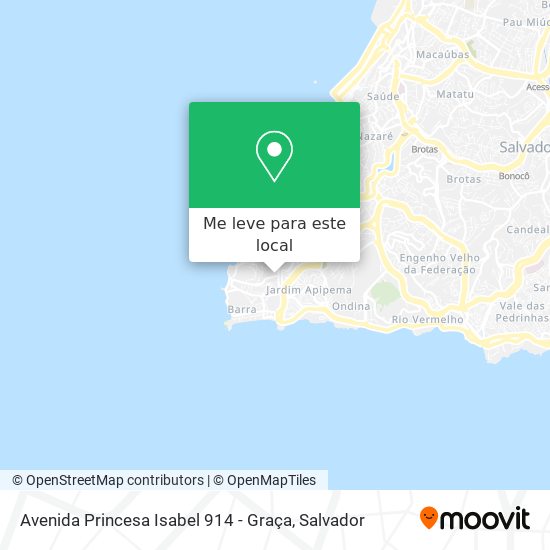 Avenida Princesa Isabel 914 - Graça mapa
