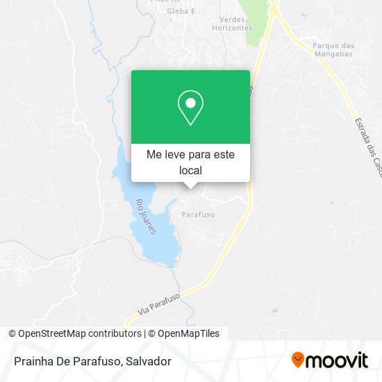 Prainha De Parafuso mapa
