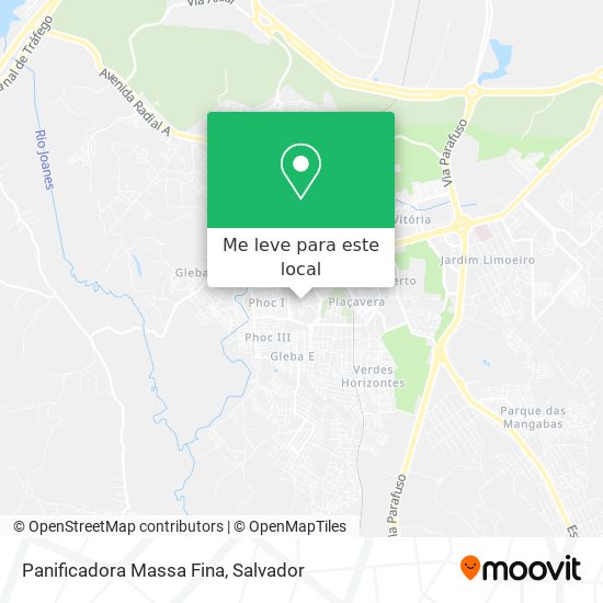 Panificadora Massa Fina mapa