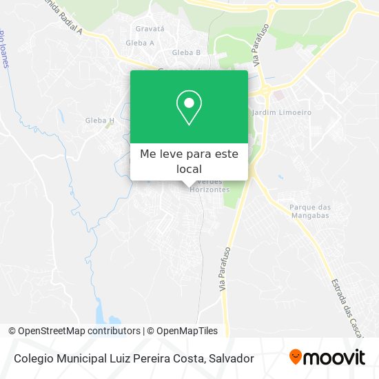 Colegio Municipal Luiz Pereira Costa mapa