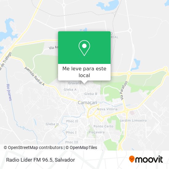 Radio Líder FM 96.5 mapa