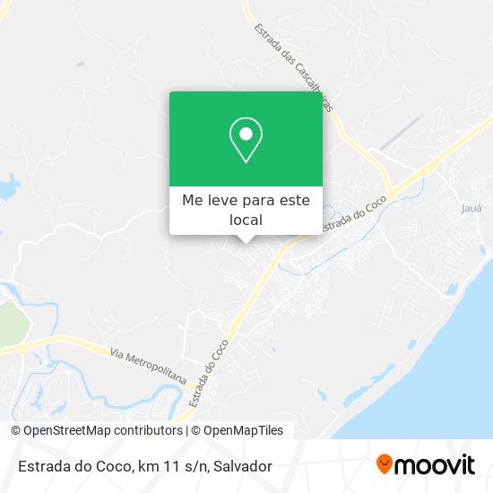 Estrada do Coco, km 11 s/n mapa