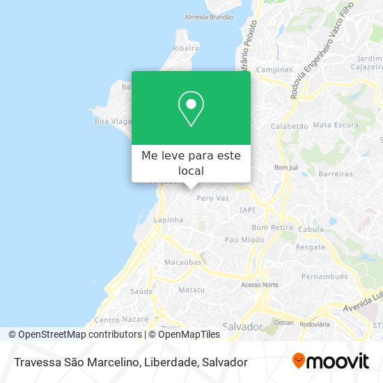 Travessa São Marcelino, Liberdade mapa