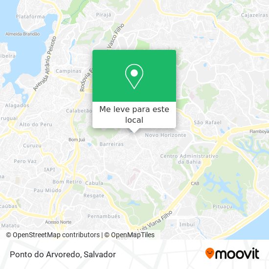 Ponto do Arvoredo mapa