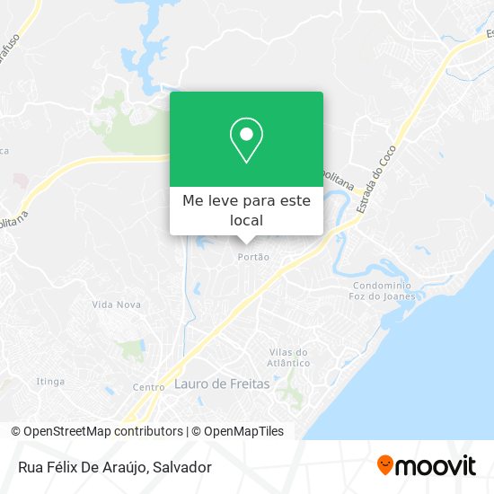 Rua Félix De Araújo mapa