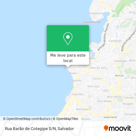 Rua Barão de Cotegipe S/N mapa