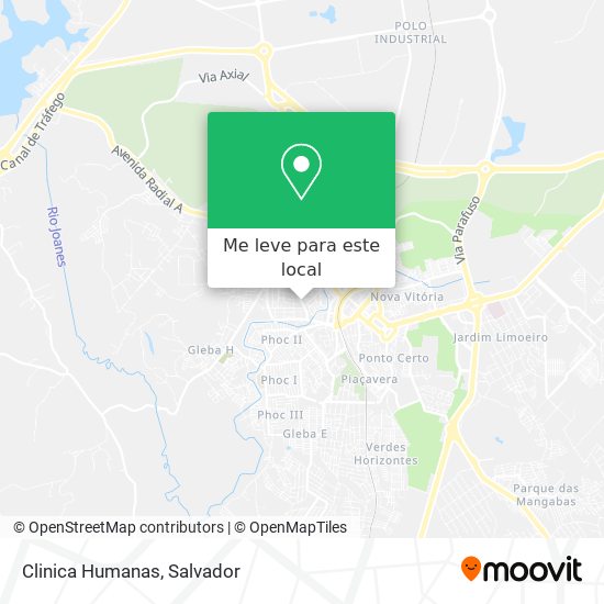Clinica Humanas mapa