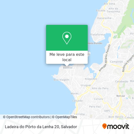 Ladeira do Pôrto da Lenha 20 mapa