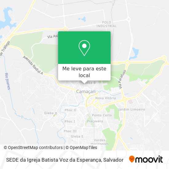 SEDE da Igreja Batista Voz da Esperança mapa