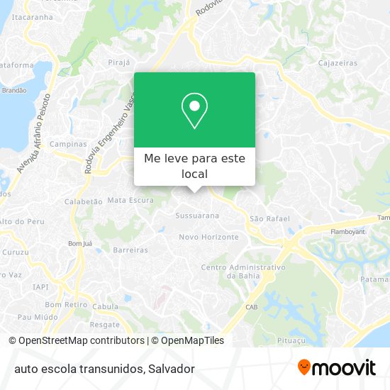 auto escola transunidos mapa