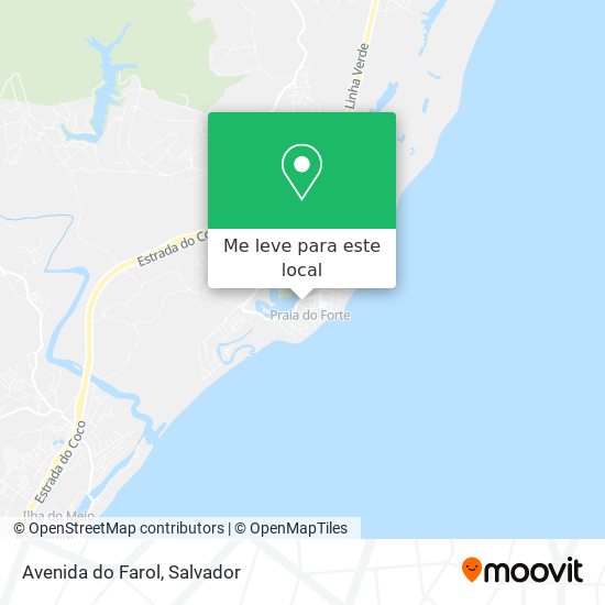 Avenida do Farol mapa