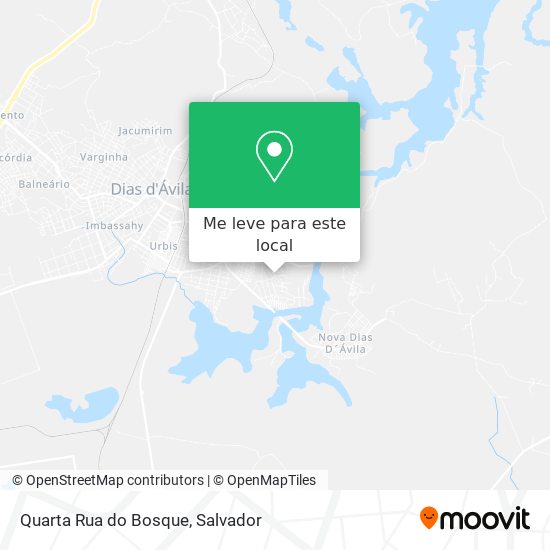 Quarta Rua do Bosque mapa