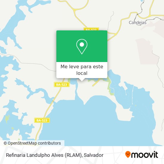 Refinaria Landulpho Alves (RLAM) mapa