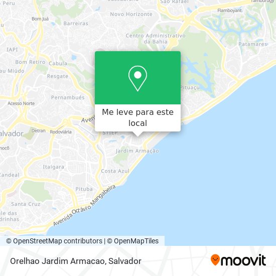 Orelhao Jardim Armacao mapa