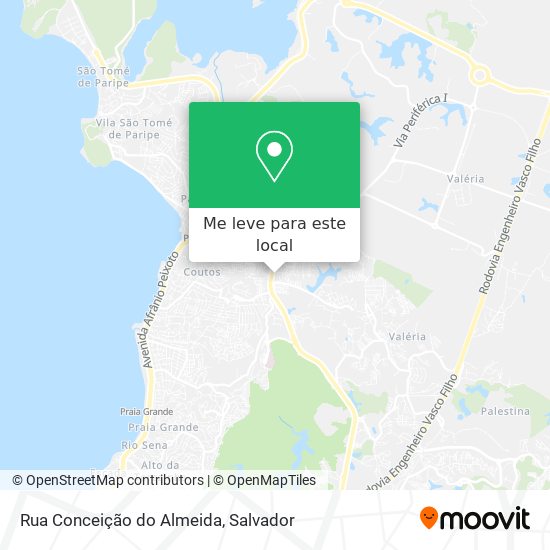 Rua Conceição do Almeida mapa