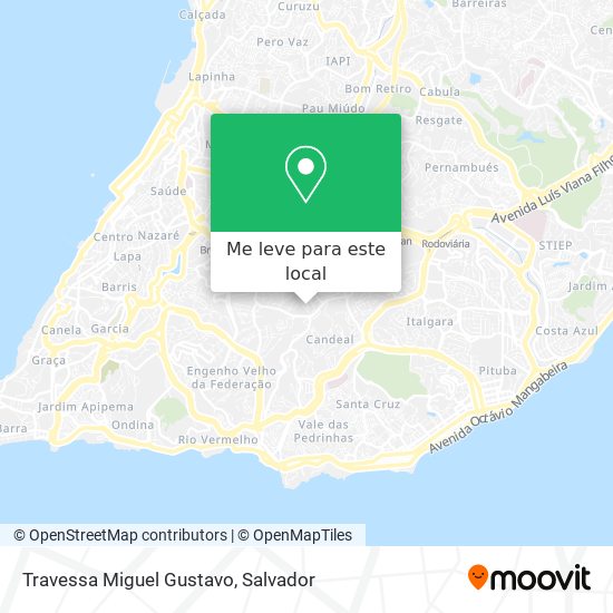 Travessa Miguel Gustavo mapa