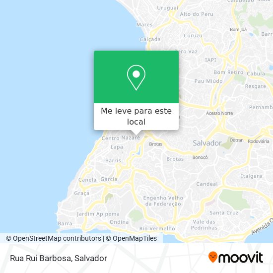 Rua Rui Barbosa mapa