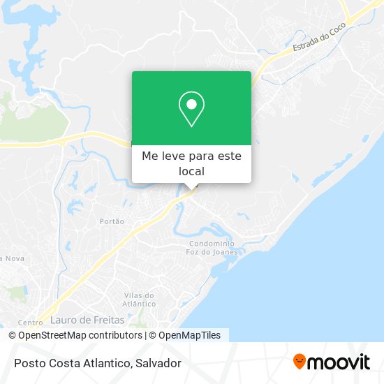 Posto Costa Atlantico mapa
