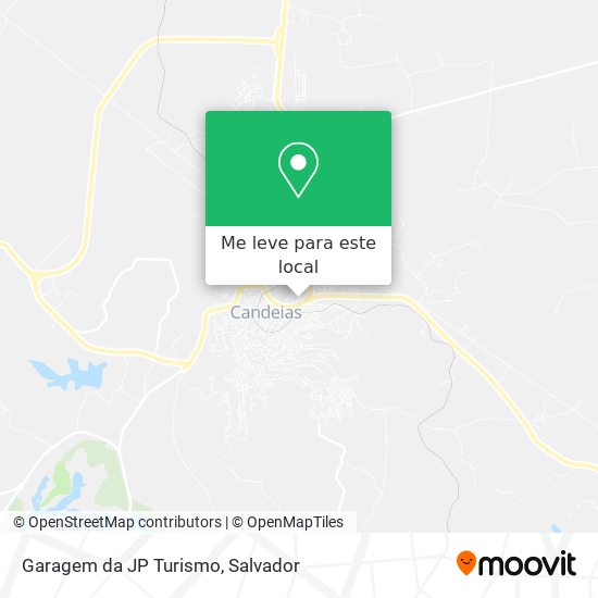 Garagem da JP Turismo mapa