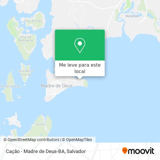 Cação - Madre de Deus-BA mapa