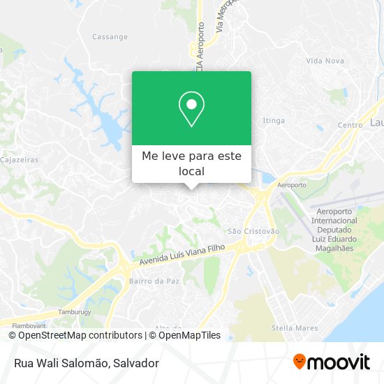 Rua Wali Salomão mapa