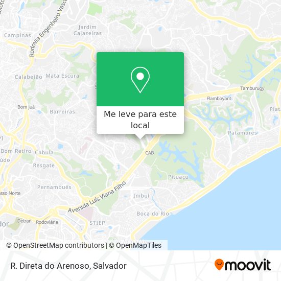 R. Direta do Arenoso mapa