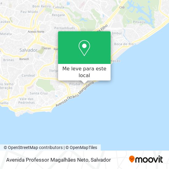 Avenida Professor Magalhães Neto mapa