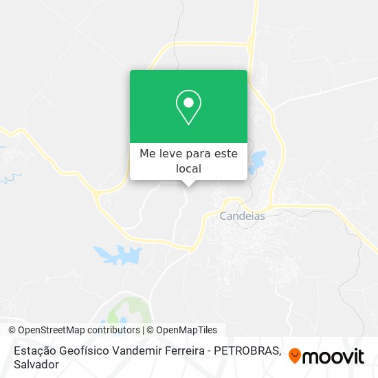 Estação Geofísico Vandemir Ferreira - PETROBRAS mapa