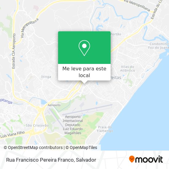 Rua Francisco Pereira Franco mapa