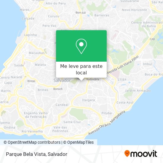 Parque Bela Vista mapa