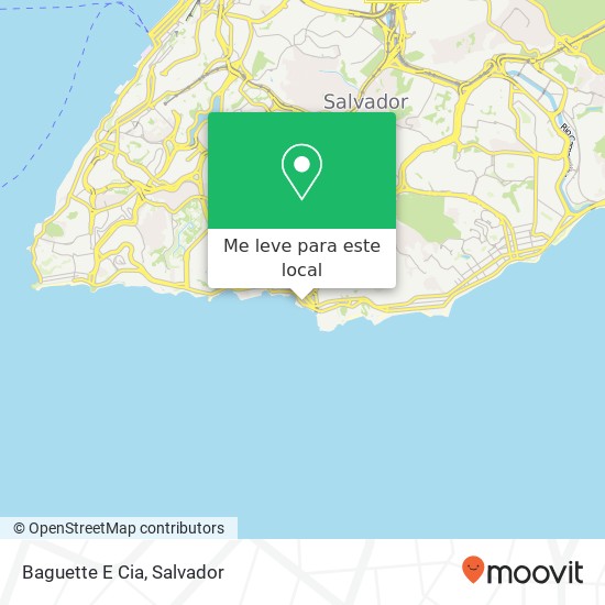 Baguette E Cia, Rua Borges dos Reis, 16 Rio Vermelho Salvador-BA 41950-600 Brasil mapa