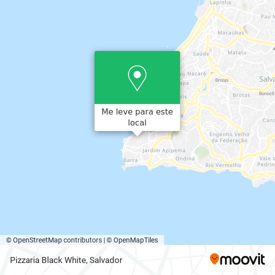 Pizzaria Black White mapa