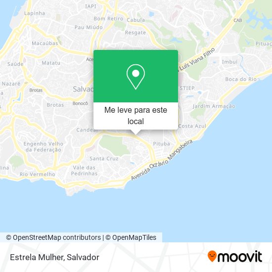 Estrela Mulher mapa