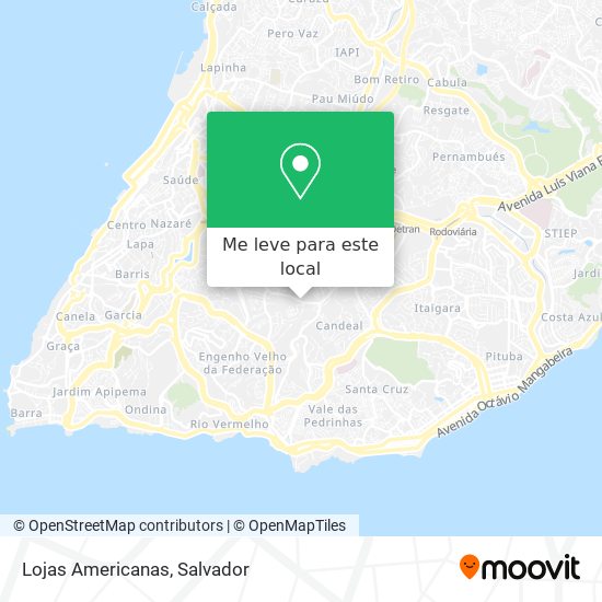Lojas Americanas mapa