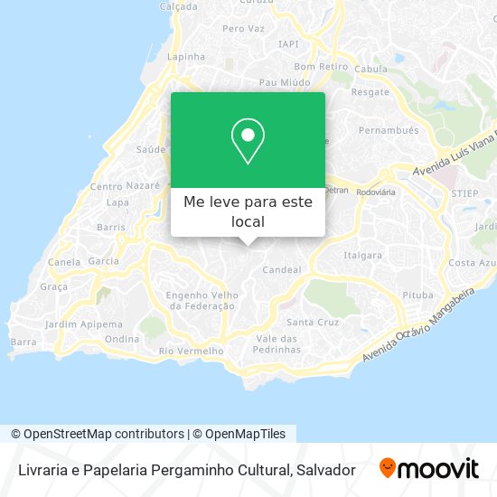 Livraria e Papelaria Pergaminho Cultural mapa