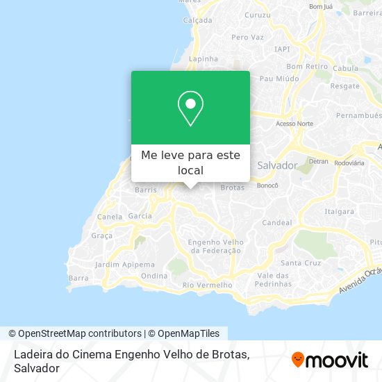 Ladeira do Cinema Engenho Velho de Brotas mapa