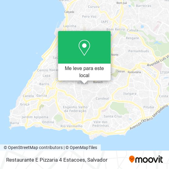 Restaurante E Pizzaria 4 Estacoes mapa