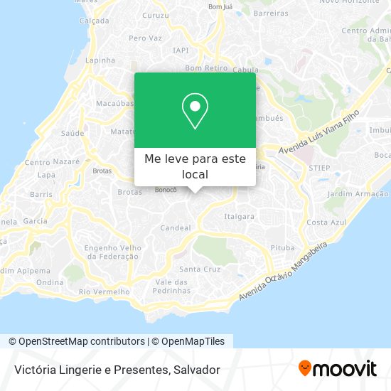Victória Lingerie e Presentes mapa
