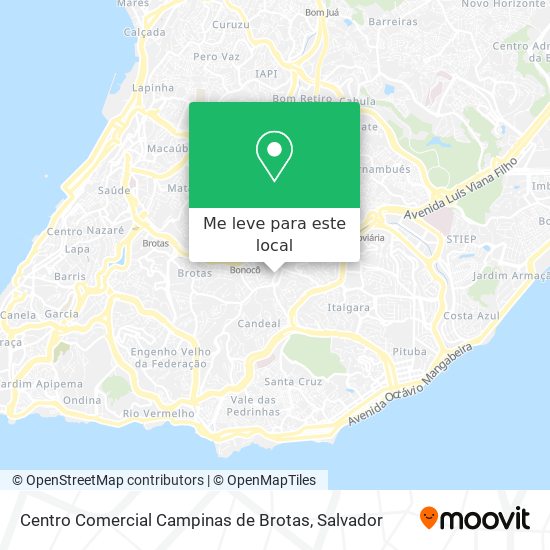 Centro Comercial Campinas de Brotas mapa