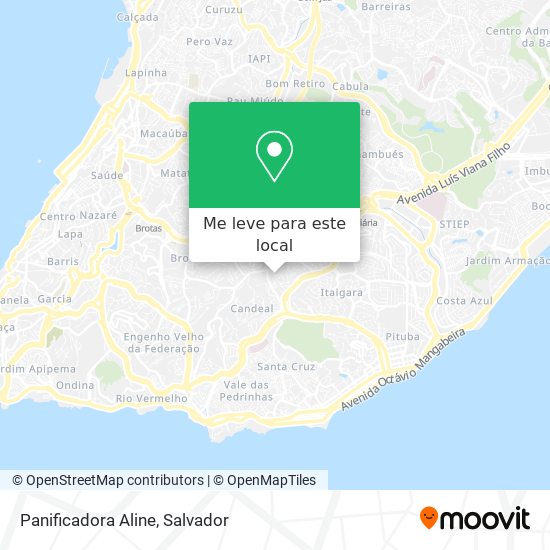 Panificadora Aline mapa