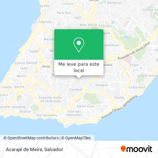 Acarajé de Meire mapa