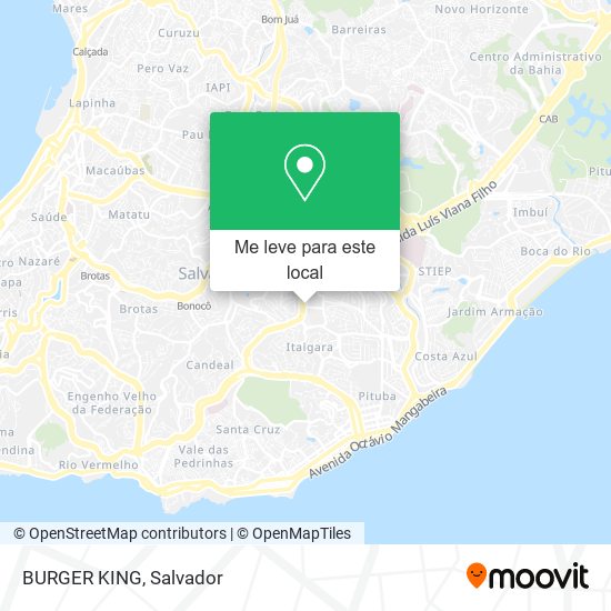 BURGER KING mapa