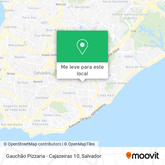 Gauchão Pizzaria - Cajazeiras 10 mapa